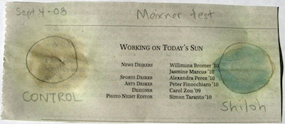 Postive Meixner test on the margin of the Cornell Sun